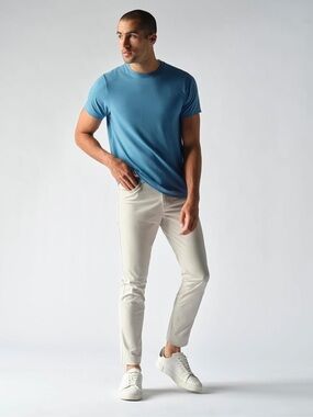 Rhone XL Light Blue Organic Peruvian Cotton T-Shirt Soft Premium Tee